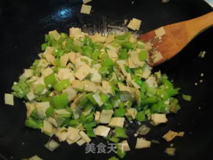 Make Soccer pepper tofu skin step 5