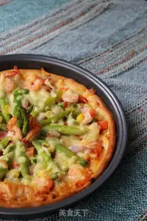Make Shrimp veggie pizza step 8