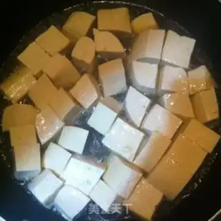 Make Cracked pepper tofu step 1