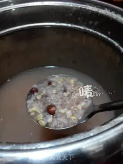 Make Red bean oatmeal step 3