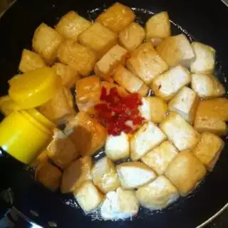 Make Cracked pepper tofu step 4