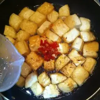 Make Cracked pepper tofu step 5