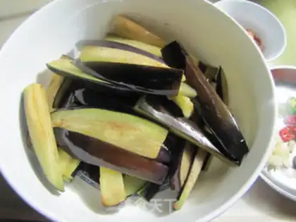 Make Salt fish eggplant step 4