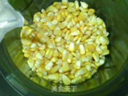 Make Fresh corn cake step 1