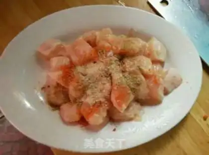 Make The fragrance chicken string step 1