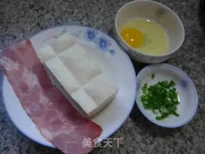 Make Bacon egg tofu step 0