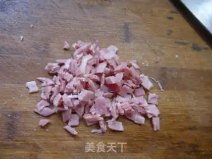 Make Bacon egg tofu step 1