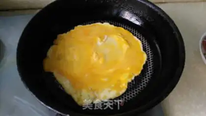 Make Bacon with egg and rice step 3