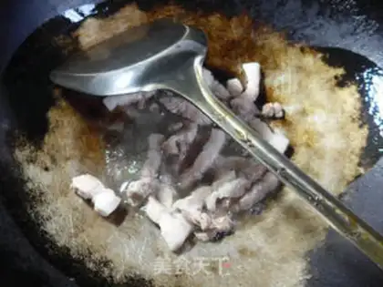 Make Pork fried bean step 1