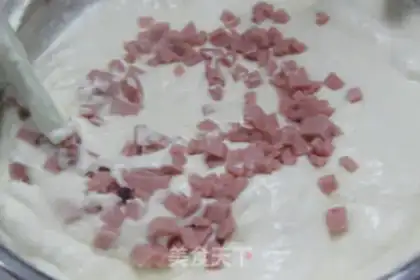 Make Ham chime cake step 7