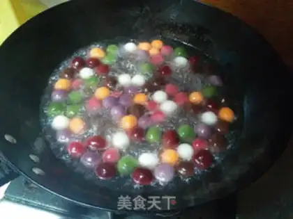 Make Bean seven-coloured circle step 11