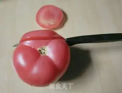 Make Tomato swans step 2