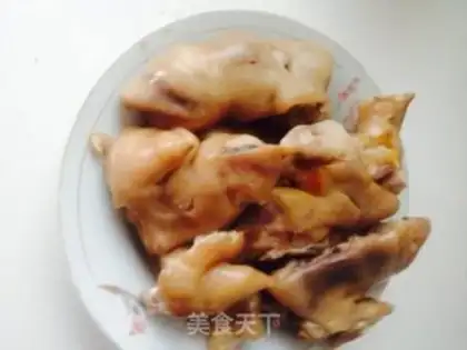Make Red burning pig hoof step 2