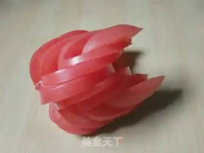 Make Tomato swans step 7