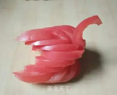 Make Tomato swans step 9
