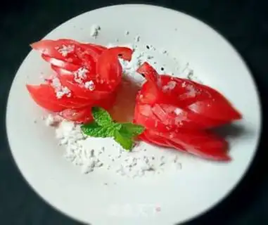 Make Tomato swans step 12