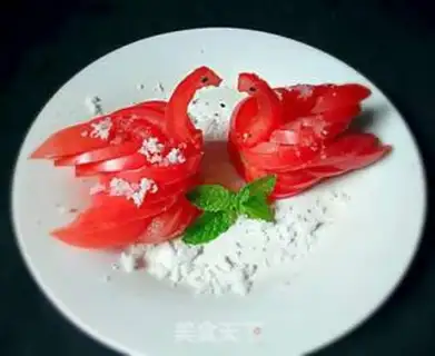 Make Tomato swans step 13