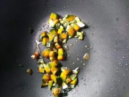 Make Pumpkin soup onions step 4