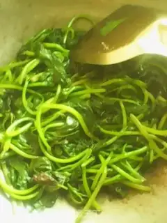 Make Red potato leaves step 2