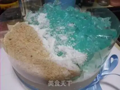 Make Sea yogurt mousse cake step 8