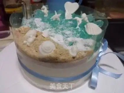 Make Sea yogurt mousse cake step 9