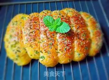 Make Onion sesame buns step 9