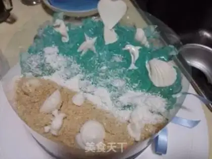 Make Sea yogurt mousse cake step 10