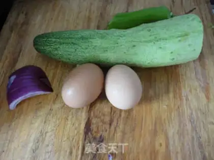Make cucumber eggs with pepper dumplings step 0