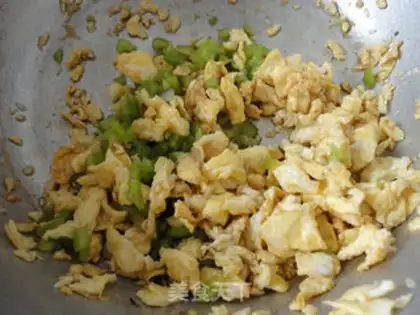 Make cucumber eggs with pepper dumplings step 5