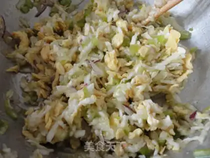 Make cucumber eggs with pepper dumplings step 7