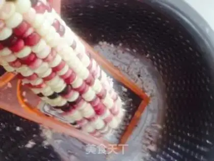 Make Fresh corn congee step 1