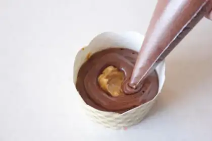 Make Peanut chocolate cake step 6