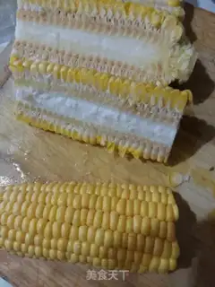 Make Corn eggflower sweet soup step 0