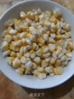 Make Corn eggflower sweet soup step 1