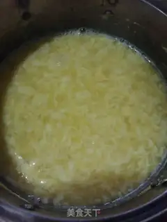 Make Corn eggflower sweet soup step 6
