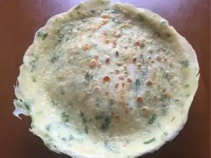 Make Onion pancakes step 2