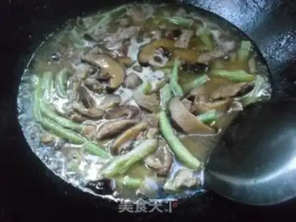 Make White bean horned mushroom noodles step 6