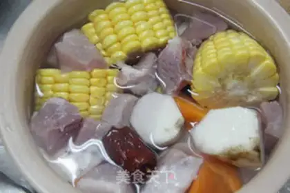 Make Mountain medicine corn scrawny soup step 1