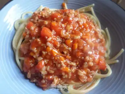 Make Homemade ketchup pasta step 7