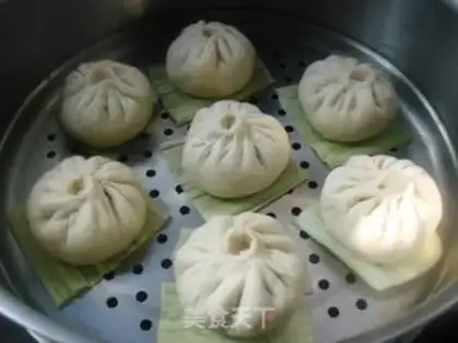 Make Frozen gravy meat buns step 12