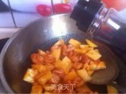 Make pineapple shrimp ball step 16
