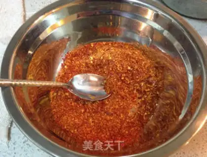 Make Spicy oil step 6