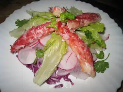 Make Crab salad step 8