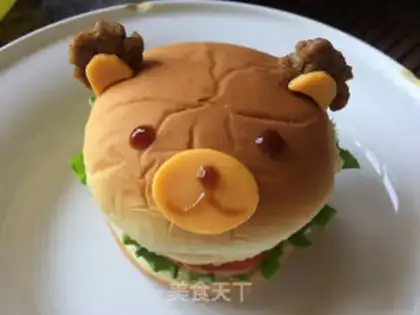 Make Bear Burger step 15