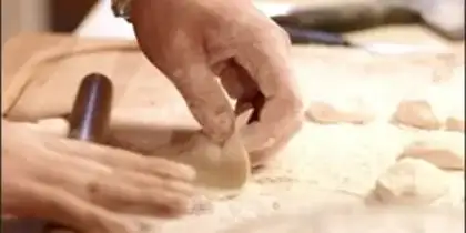 Make Three or three, nine dumplings step 5
