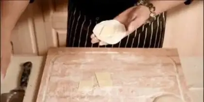 Make Three or three, nine dumplings step 6