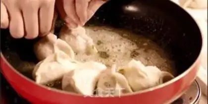 Make Three or three, nine dumplings step 10