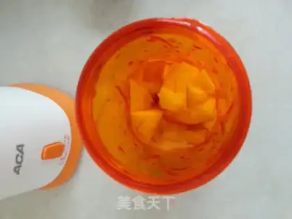 Make Peach shake step 2