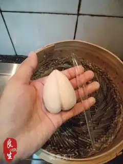 Make Peach buns step 7