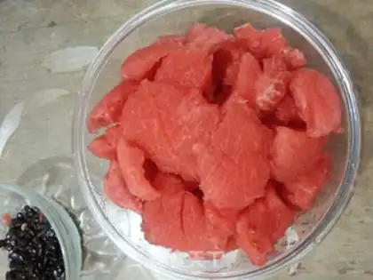 Make Watermelon ice step 2